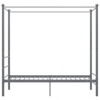 Himmelbett Grau Metall 90x200 cm