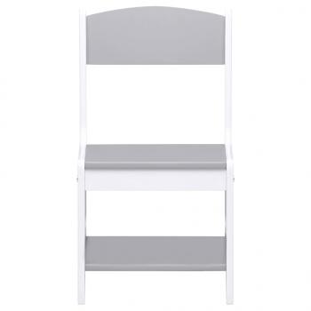 Kindertisch mit 2 Stühlen Weiß MDF