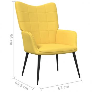 Relaxsessel Senfgelb Stoff 