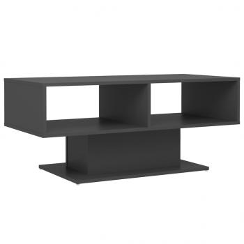 ARDEBO.de - Couchtisch Grau 103,5x50x44,5 cm Holzwerkstoff
