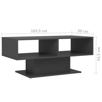 Couchtisch Grau 103,5x50x44,5 cm Holzwerkstoff