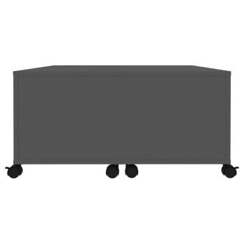 Couchtisch Grau 75x75x38 cm Holzwerkstoff