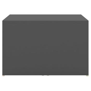 ARDEBO.de - 3-tlg. Satztisch-Set Grau 60x60x38 cm Holzwerkstoff