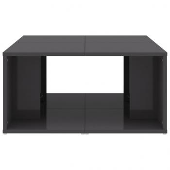 Couchtische 4 Stk. Hochglanz-Grau 33x33x33 cm Holzwerkstoff