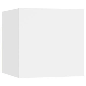 10-tlg. TV-Schrank-Set Weiß Holzwerkstoff