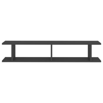 Wandregale 2 Stk. Grau 105x18x20 cm Holzwerkstoff