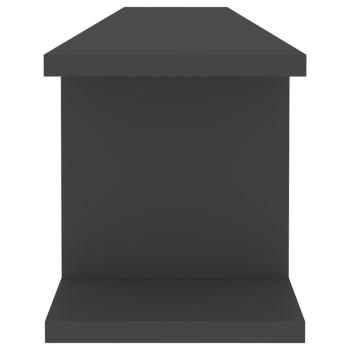 Wandregale 2 Stk. Grau 105x18x20 cm Holzwerkstoff