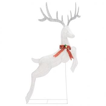 LED-Rentier Fliegend Weihnachtsdeko 120 LEDs Weiß Kaltweiß