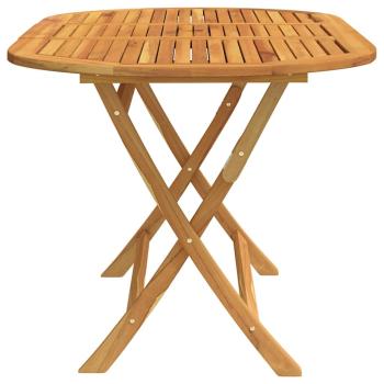 Klappbarer Gartentisch 160x85x75 cm Massivholz Eukalyptus
