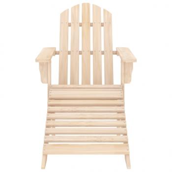 Adirondack-Gartenstuhl mit Fußstütze & Tisch Massivholz Tanne