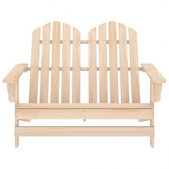 Adirondack-Gartenbank 2-Sitzer Massivholz Tanne
