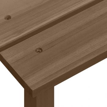Adirondack-Gartenstuhl mit Tisch Massivholz Tanne Braun