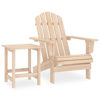 ARDEBO.de - Adirondack-Gartenstuhl mit Tisch Massivholz Tanne