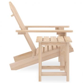 Adirondack-Gartenstuhl mit Tisch Massivholz Tanne