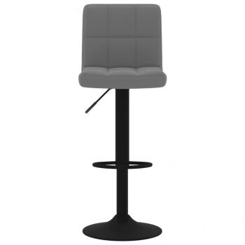 Barhocker 2 Stk. Dunkelgrau Samt 