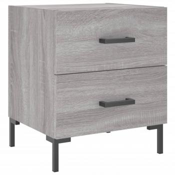 ARDEBO.de - Nachttisch Grau Sonoma 40x35x47,5 cm Holzwerkstoff