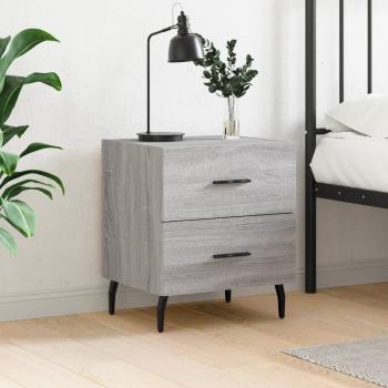 ARDEBO.de - Nachttisch Grau Sonoma 40x35x47,5 cm Holzwerkstoff