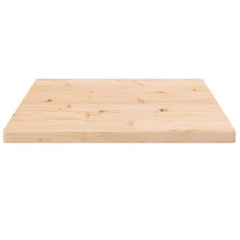 Tischplatte 60x60x2,5 cm Massivholz Kiefer Quadratisch