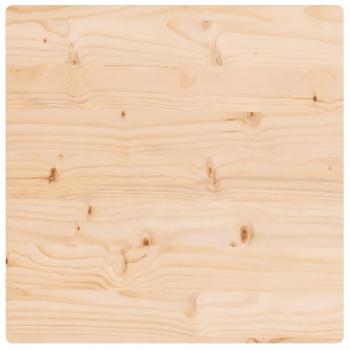 Tischplatte 60x60x2,5 cm Massivholz Kiefer Quadratisch