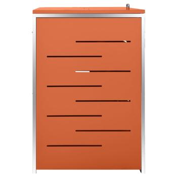 Mülltonnenbox für 3 Tonnen 207x77,5x112,5 cm Edelstahl