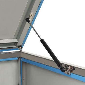 Mülltonnenbox für 4 Tonnen 276,5x77,5x112,5 cm Edelstahl