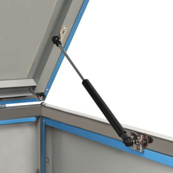 Mülltonnenbox für 4 Tonnen 276,5x77,5x115 cm Edelstahl