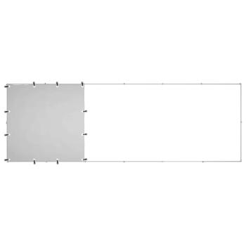 Hundezwinger Silbern 330x110x110 cm Stahl