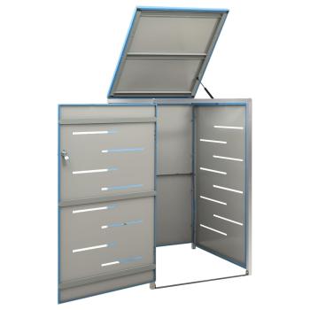 Mülltonnenbox für 1 Tonne 69x77,5x115 cm Edelstahl