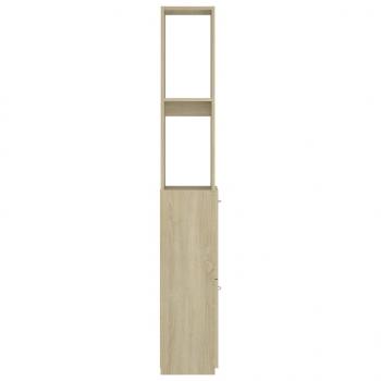 Badschrank Sonoma-Eiche 25x26,5x170 cm Holzwerkstoff