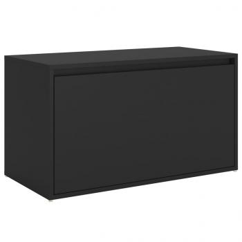 Flurbank 80x40x45 cm Schwarz Holzwerkstoff