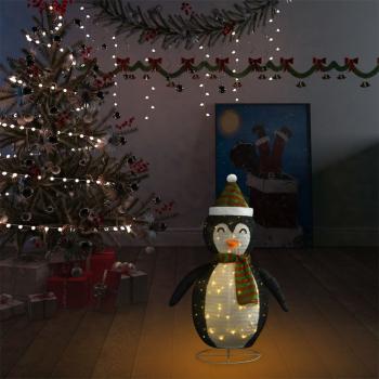 ARDEBO.de - Weihnachtsdekoration Pinguin-Figur LED Luxus-Gewebe 60 cm