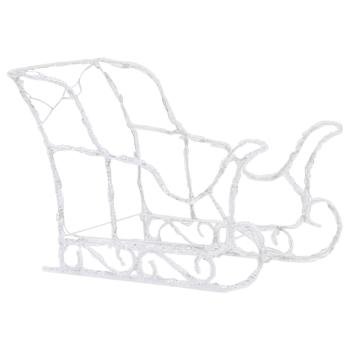 Weihnachtsdekoration Rentiere & Schlitten 280x28x55 cm Acryl
