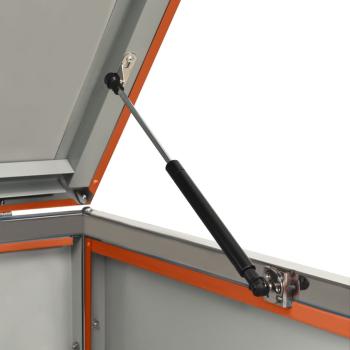 Mülltonnenbox für 2 Tonnen 138x77,5x115 cm Edelstahl