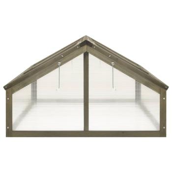Gewächshaus Grau 114x80x50 cm Tannenholz