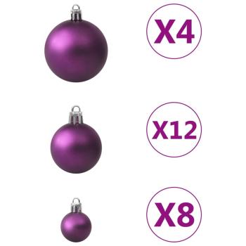 100-tlg. Weihnachtskugel-Set Lila