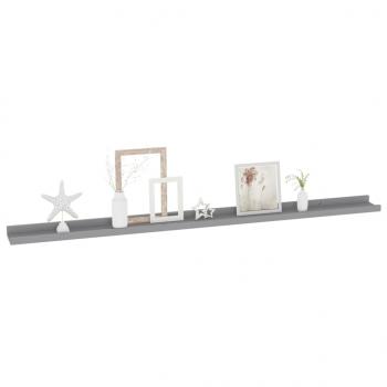 Wandregale 2 Stk. Grau 115x9x3 cm