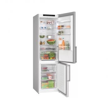 Bosch KGN39VLCT Serie 4 Stand Kühl-Gefrierkombination, 363 L, 60 cm breit, VitaFresh XXL, NoFrost, LED-Beleuchtung, Edelstahl-Optik