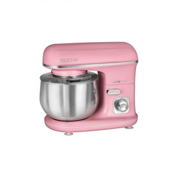 ARDEBO.de Clatronic KM 3711 Knetmaschine, 1100 W, Schnellspannfutter, stufenlose elektronische Geschwindigkeitsregelung, 5 Liter Edelstahlschüssel, rosa (263875)