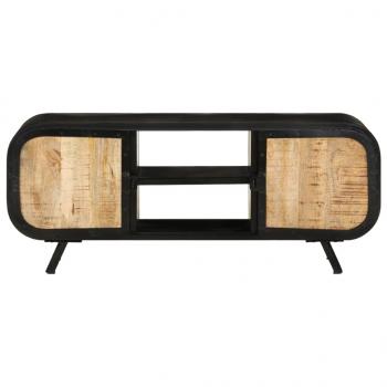 TV-Schrank 110x30x45 cm Raues Mangoholz