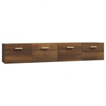 Wandschränke 2 Stk. Braun Eichen-Optik 100x36,5x35 cm