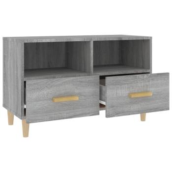 ARDEBO.de - TV-Schrank Grau Sonoma 80x36x50 cm Holzwerkstoff