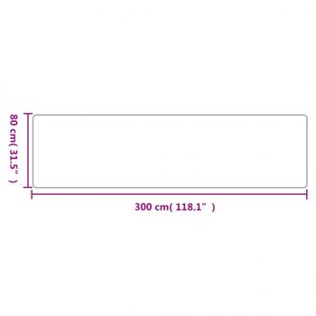 Teppichläufer Sisal-Optik Anthrazit 80x300 cm