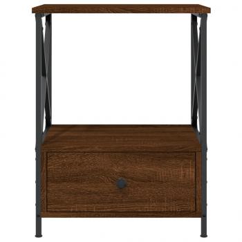 Nachttisch Braun Eichen-Optik 50x41x65 cm Holzwerkstoff