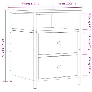 Nachttisch Sonoma-Eiche 44x45x60 cm Holzwerkstoff