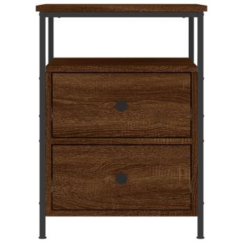 Nachttisch Braun Eichen-Optik 44x45x60 cm Holzwerkstoff