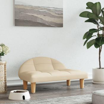 ARDEBO.de - Hundebett Creme 70x52x30 cm Stoff