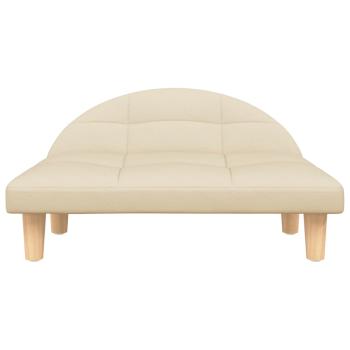 Hundebett Creme 70x52x30 cm Stoff