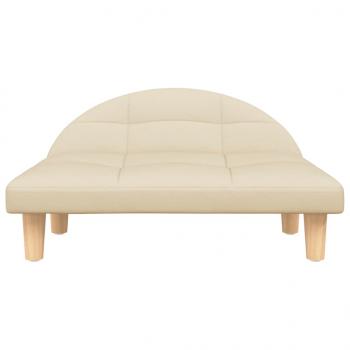 Hundebett Creme 70x52x30 cm Stoff