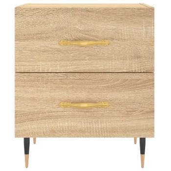 Nachttische 2 Stk. Sonoma-Eiche 40x35x47,5 cm Holzwerkstoff
