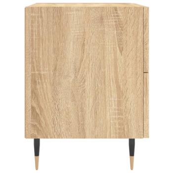 Nachttische 2 Stk. Sonoma-Eiche 40x35x47,5 cm Holzwerkstoff